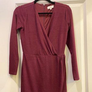 LOFT Tulip Hem Wrap Dress